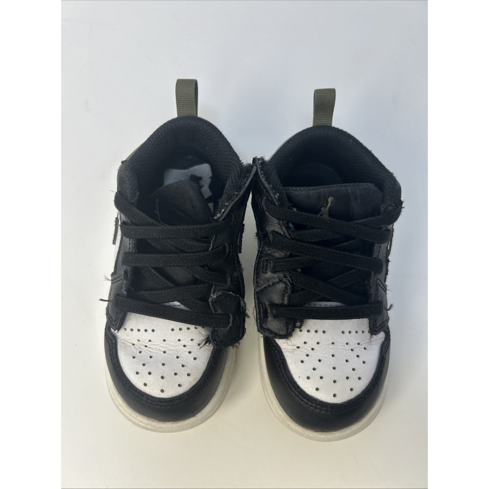 Nike Air Jordan 1 Low ALT TD Black Toe Medium Olive Size 8C DR9747-092 Toddler - Picture 5 of 9